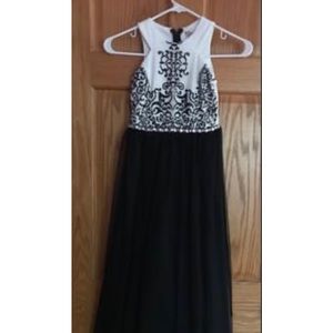 Girl’s Formal Dress & Fur Shawl